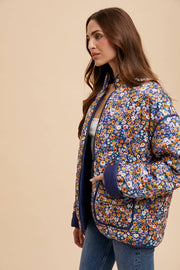 In Loom - QUILTED PUFFER FLORAL JACKET - Home & Well