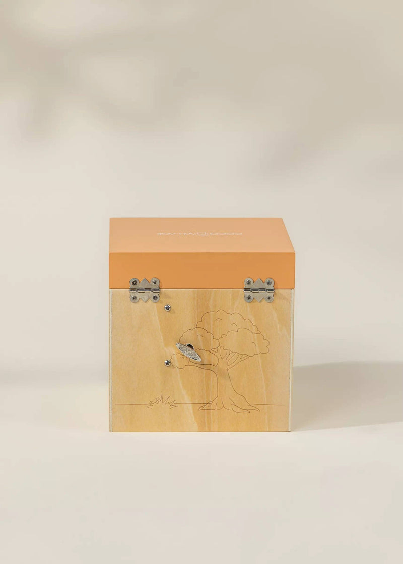 Coco Village - Wooden Musical Souvenir Box - Nature  - Home & Well