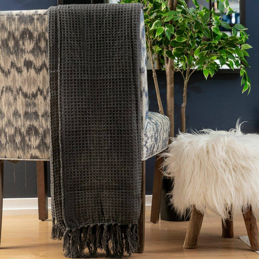 Fabstyles - Fabstyles Honeycomb High Quality Cotton Throw - Home & Well 