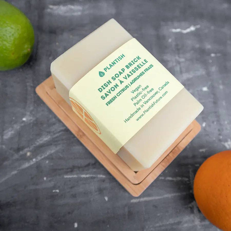 Plantish - Fresh Citrus - Solid Dish Soap Brick (13oz)