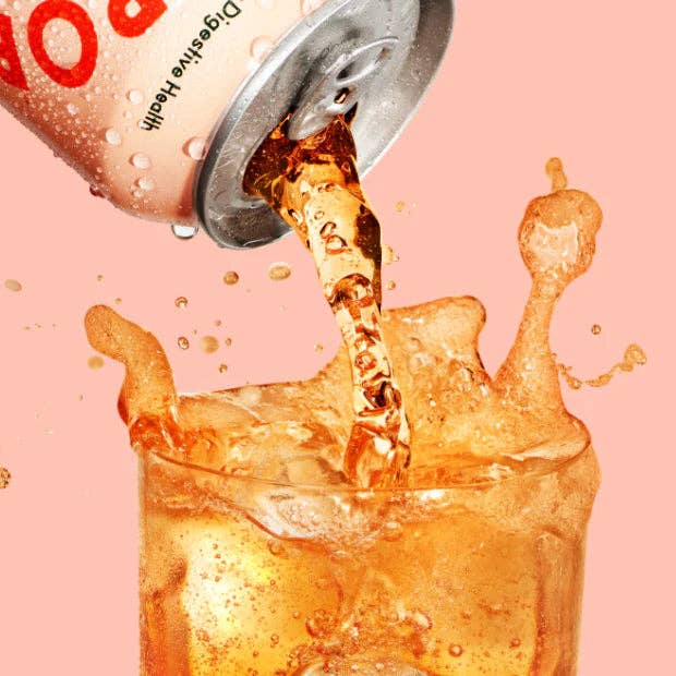 Olipop Strawberry Vanilla Sparkling Tonic 355 ml  - Home & Well 