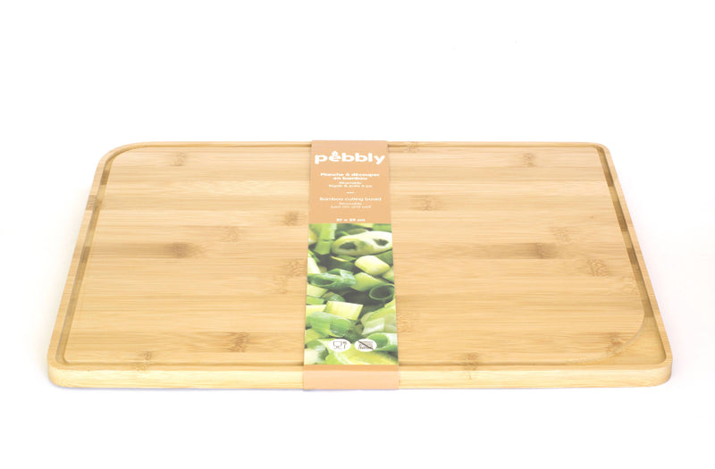 Port Style Enterprises Canada - Pebbly Bamboo Cutting Board Large 15x11" - Home & Well 