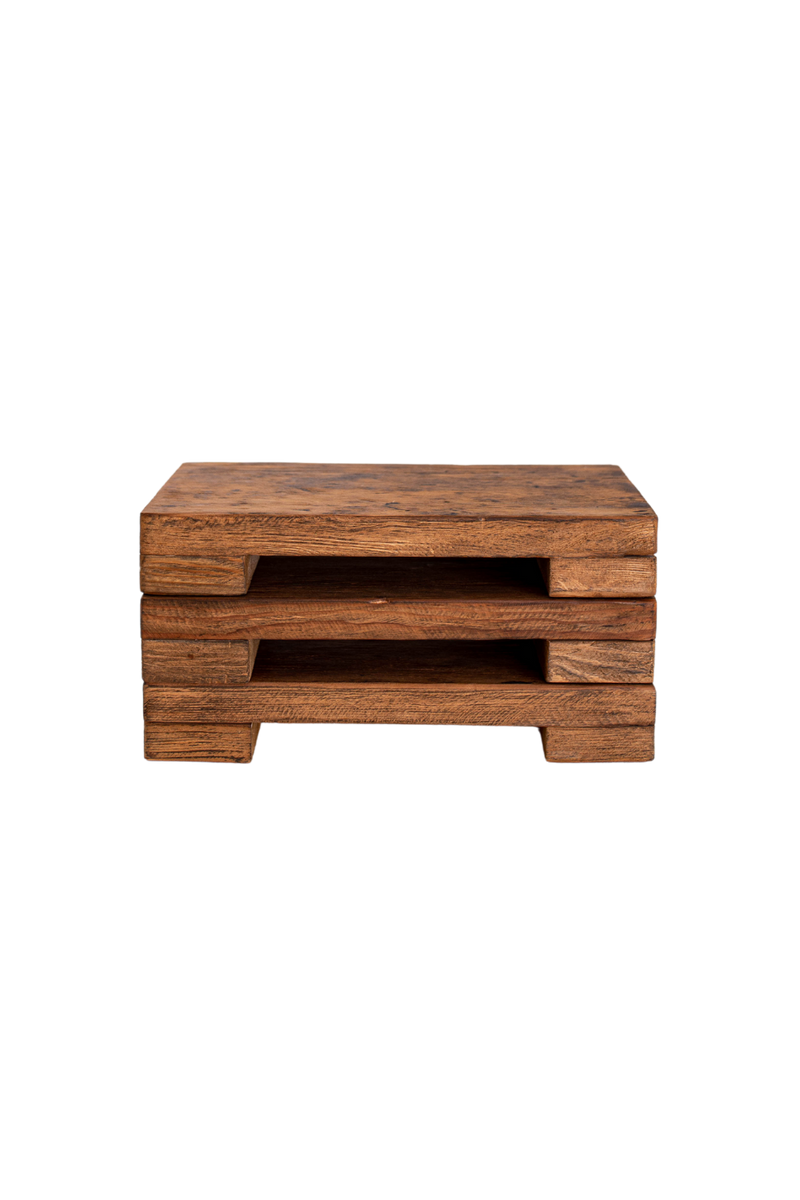 Trivet Reclaim Wood Riser Toffee Stain Medium - Home & Well 