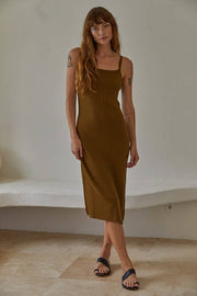 By Together - L4645 | Knit Sweater Cami Maxi Dress - Home & Well 