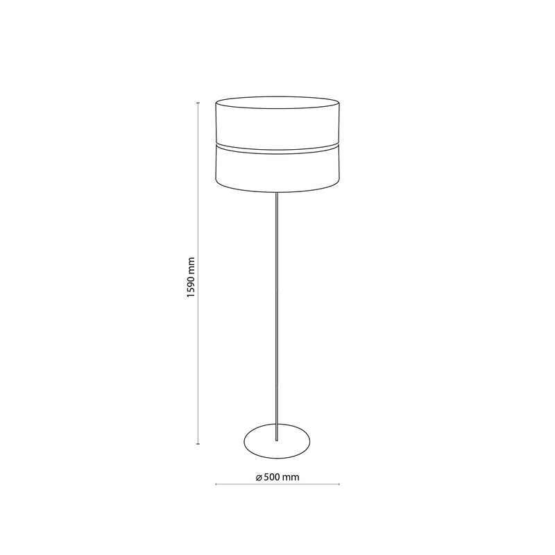 HILTON Black Gold Floor Lamp