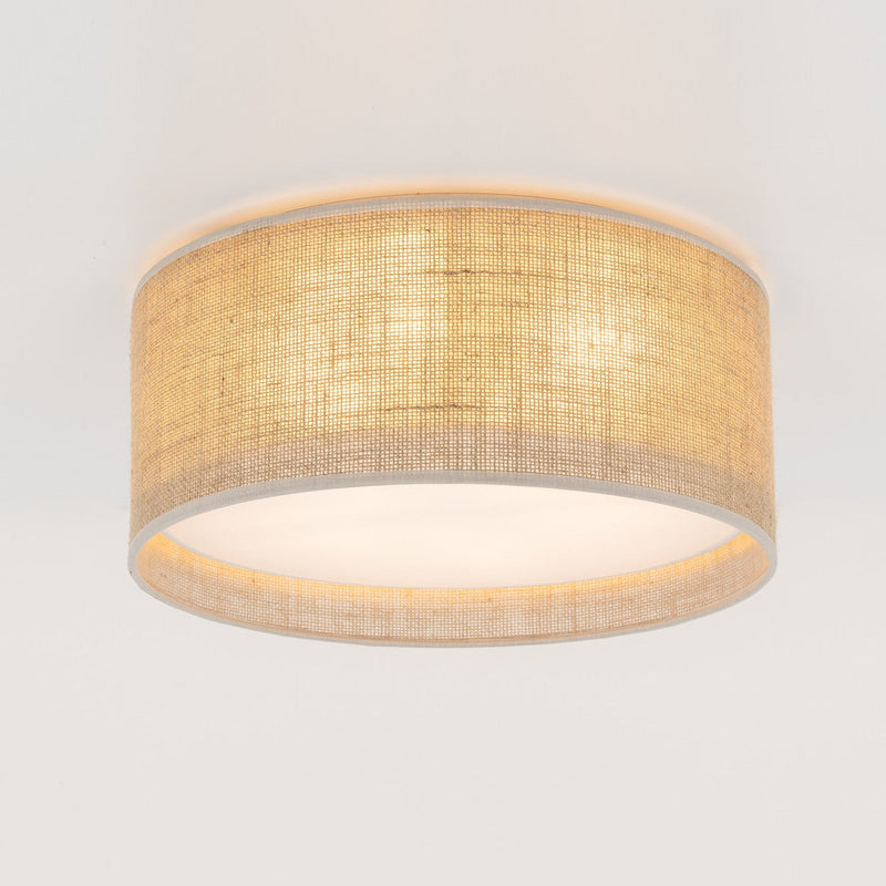 JUTE Natural Flush Mount Light