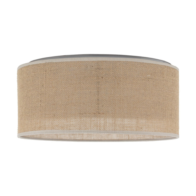 JUTE Natural Flush Mount Light