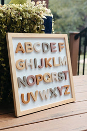 Brooklyn Neutral - Silicone Alphabet Magnets - Home & Well