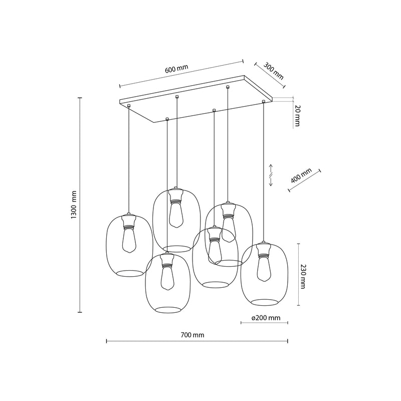 ELIO Mid-Century Modern Pendant Lamp 6
