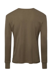 Wolfe Co. Apparel and Goods® - Olive Straight Hem Waffle Knit - Home & Well 