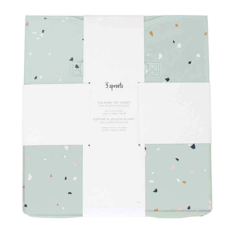 3 Sprouts - Recycled Fabric Folding Chest - Terrazzo Colours - Home & Well 