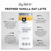 Frothed Vanilla Oat Latte - Home & Well 