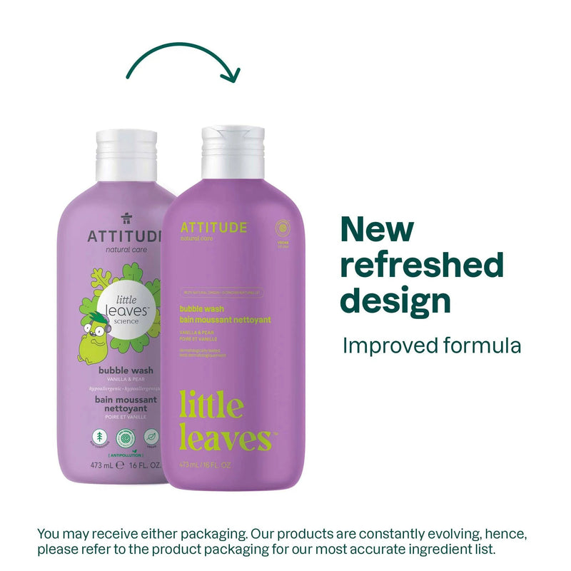 ATTITUDE kids Bubble Bath - Vanilla and Pear - Home & Well