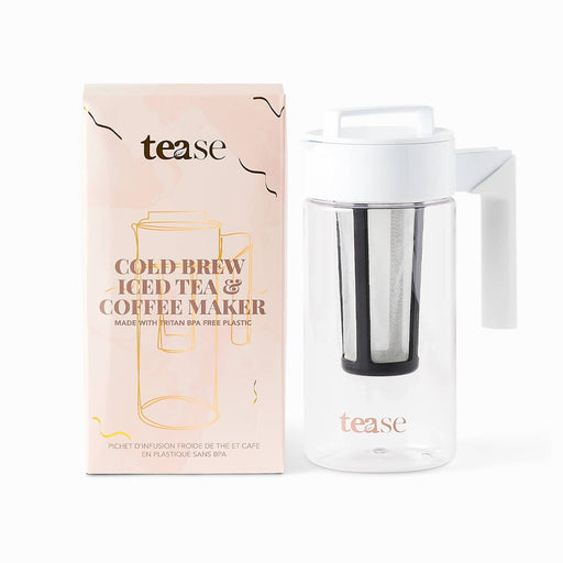 Tease | Wellness Tea Blends + Accessories - 3-In-1 Cold Brew Tea & Coffee Pitcher, Spring Accessory - Home & Well 