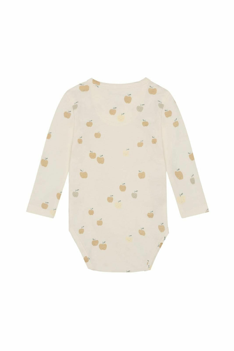 Long-Sleeve Bodysuit | Apple Print | Noppies