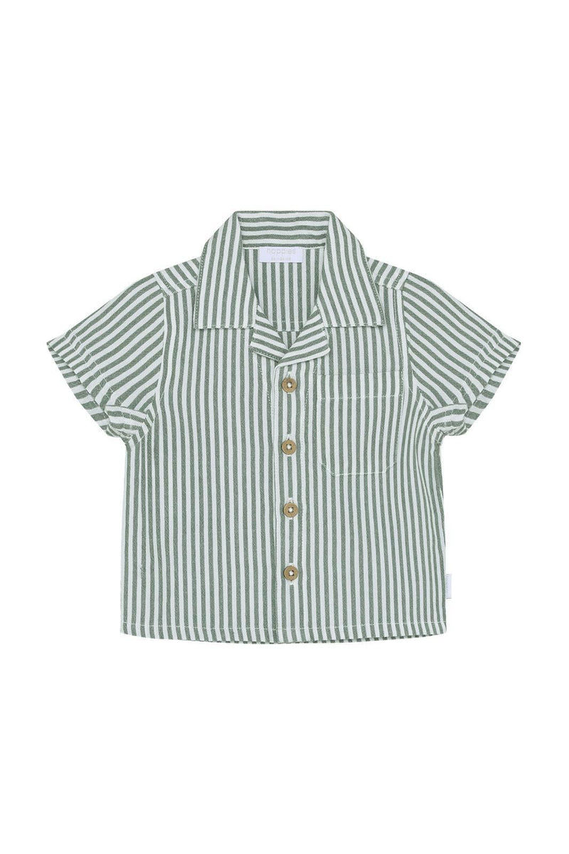 Shirt | Green Stripe | Noppies