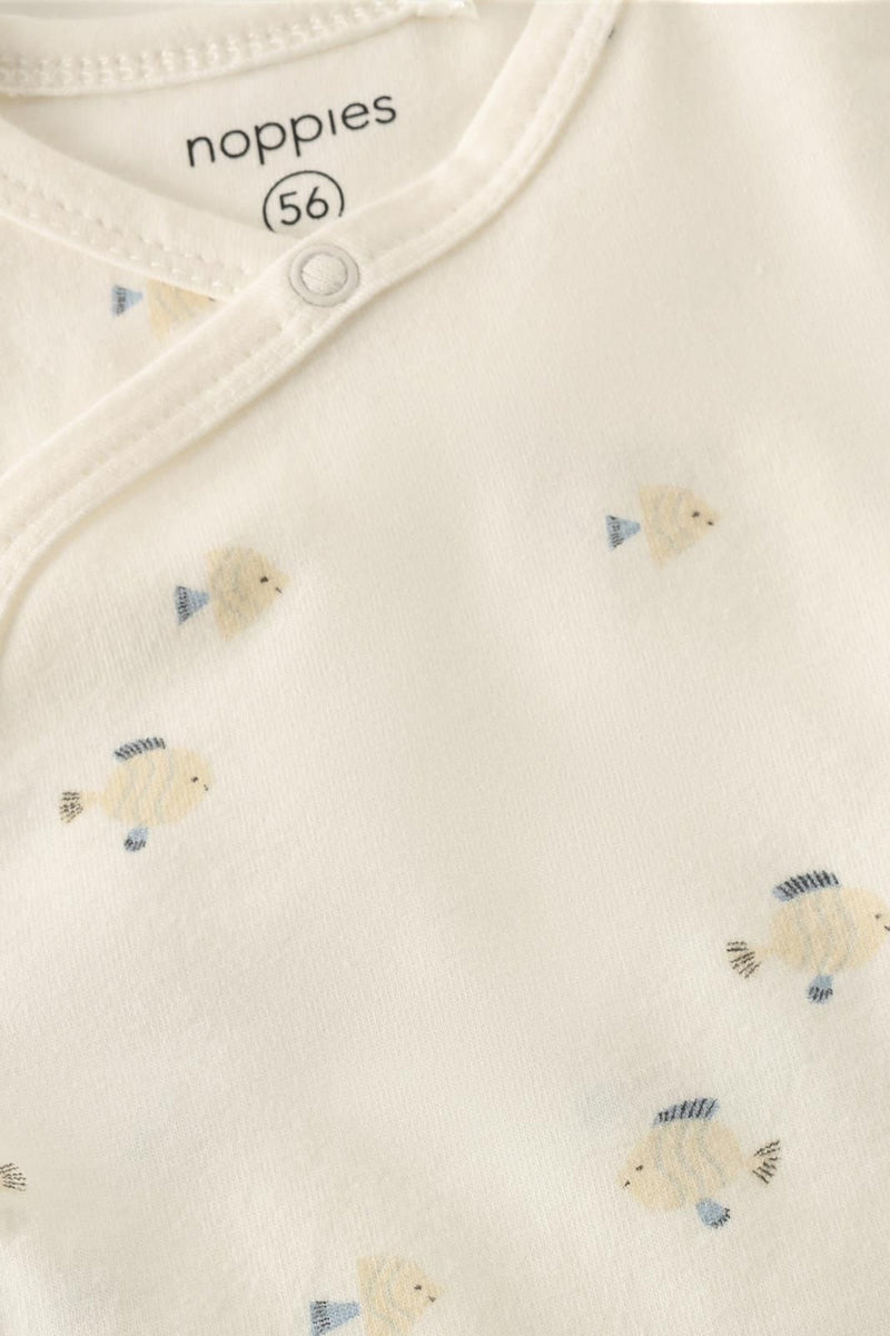 Short-Sleeve Bodysuit | Fish Print | Noppies