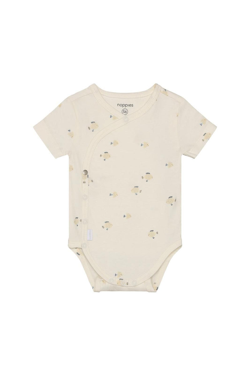 Short-Sleeve Bodysuit | Fish Print | Noppies