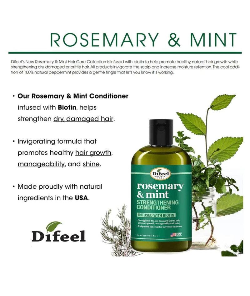 Rosemary Mint Strengthening Conditioner - Home & Well 