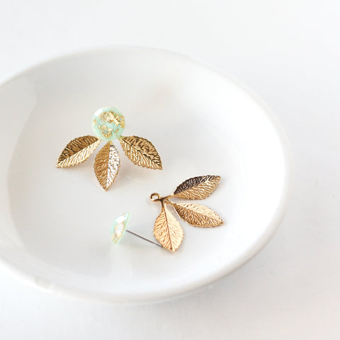 Gold Flake Ear Jackets