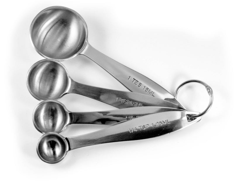 Port Style Enterprises Canada - Kitchen Basics Measuring Spoons 4/ST Silver - Home & Well 