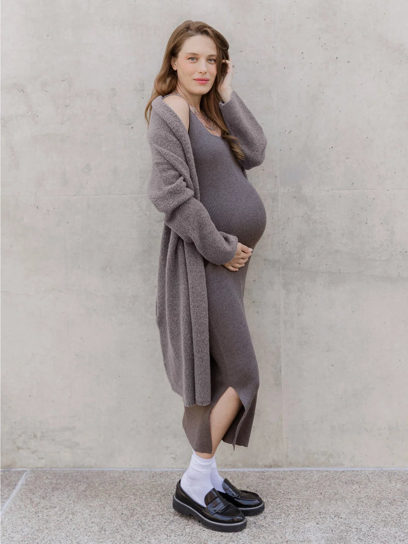 2-in-1 Maternity and Nursing Midi Dress | Kindred Bravely