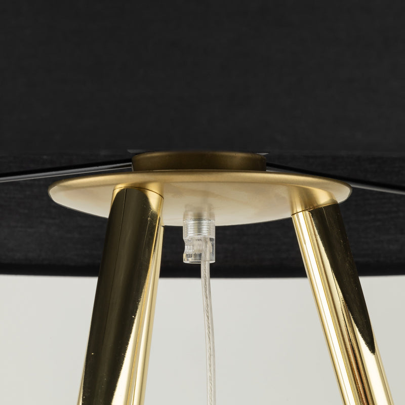 UMBERTO Black Modern  Floor Lamp