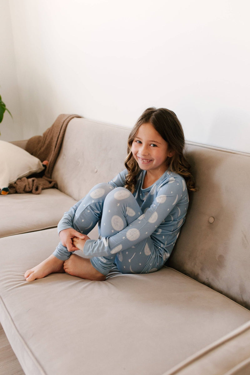 Stay Dreamy - Reach For The Moon Bamboo Long Sleeve PJ Set - Home & Well