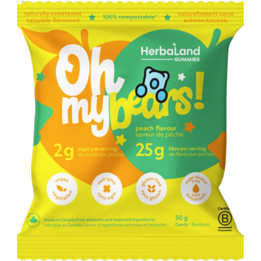 Herbaland Gummies - Oh My! Bears - Peach