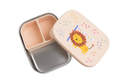 the cotton cloud - STAINLESS STEEL LUNCHBOX with compartments for KIDS