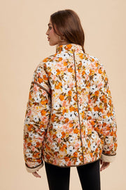 In Loom - QUILTED PUFFER FLORAL JACKET - Home & Well