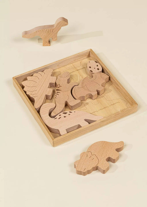 Coco Village - Wooden Balance Puzzle - Dino (7 pcs) - Home & Well