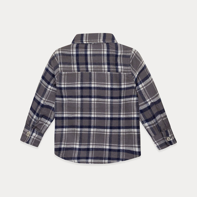 Mini Wardrobes - Baby Plaid Shirt Baby Boy Dress Shirt, Baby Button Down Shirt