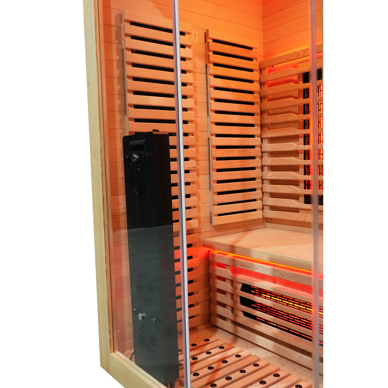 Blisspod I Venetian RED I All-In-One - Full Spectrum + Red Light Therapy I Indoor Premium Sauna I 2 Person