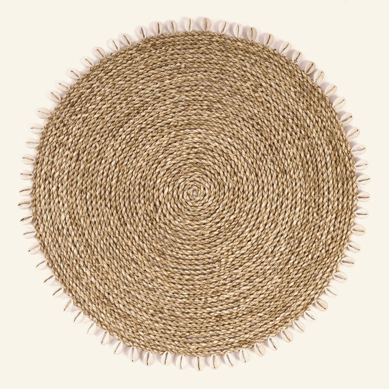 Napperon Seagrass Shell - Naturel