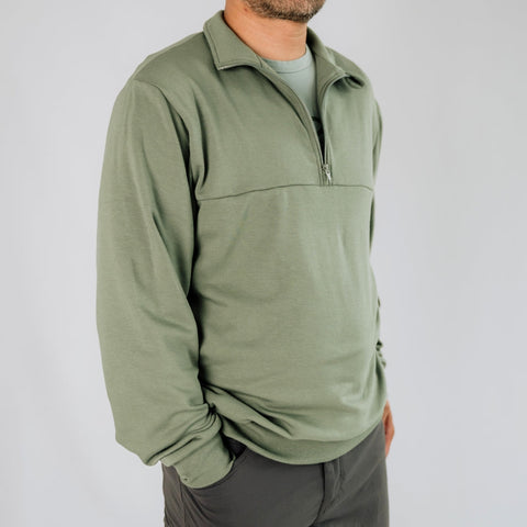 Adult Unisex Bamboo Fleece Half Zip — Last Call