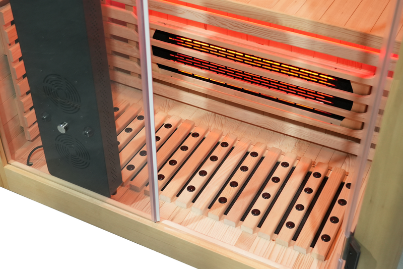 Blisspod I Venetian RED I All-In-One - Full Spectrum + Red Light Therapy I Indoor Premium Sauna I 2 Person