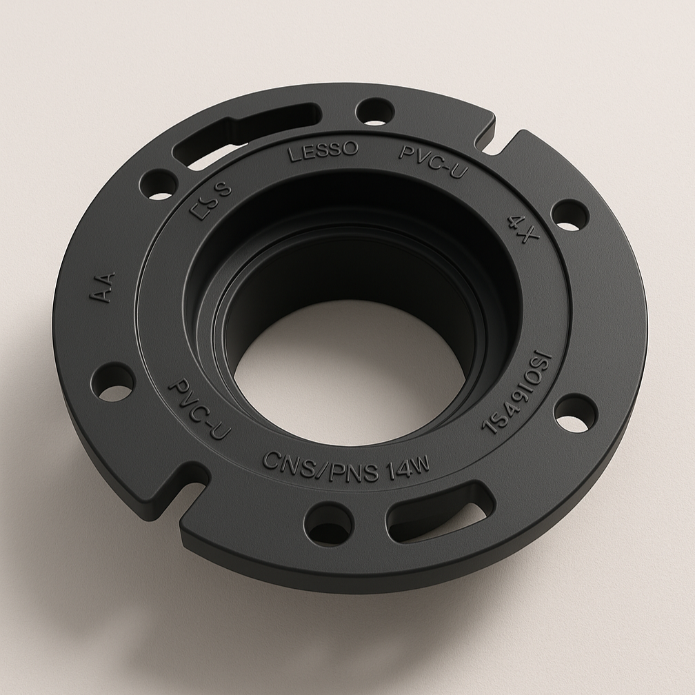 LESSO 4×3 ABS Closet Flange — Hub with Adjustable Plastic Ring | ASTM ...