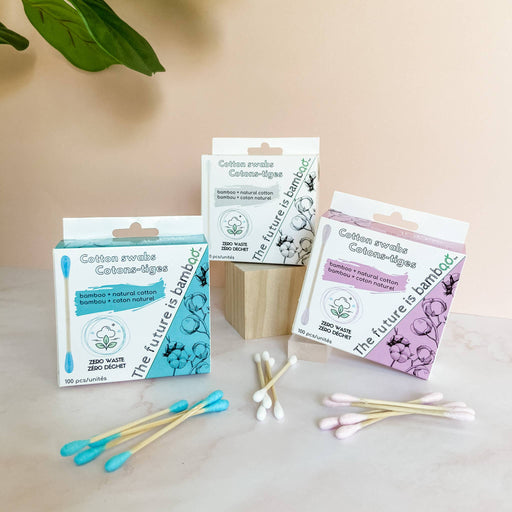 The future is bamboo - Bamboo Cotton Swabs - 100x - Home & Well