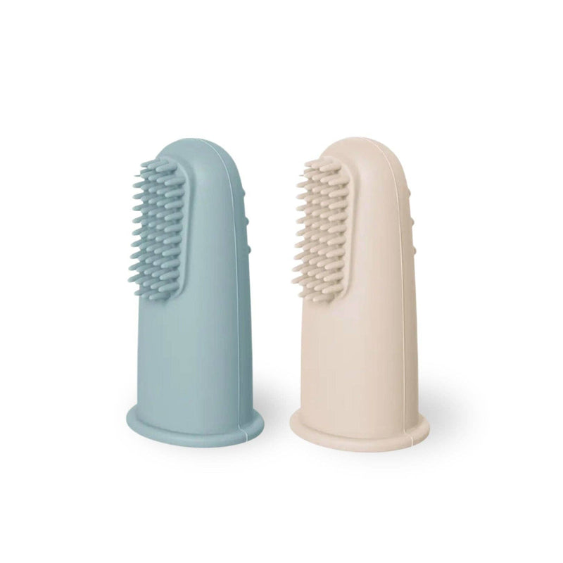 Baby Bliss - Infant Toothbrush (2 Pack) - Dusty Teal/Almond - Home & Well 