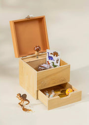 Coco Village - Wooden Musical Souvenir Box - Nature  - Home & Well