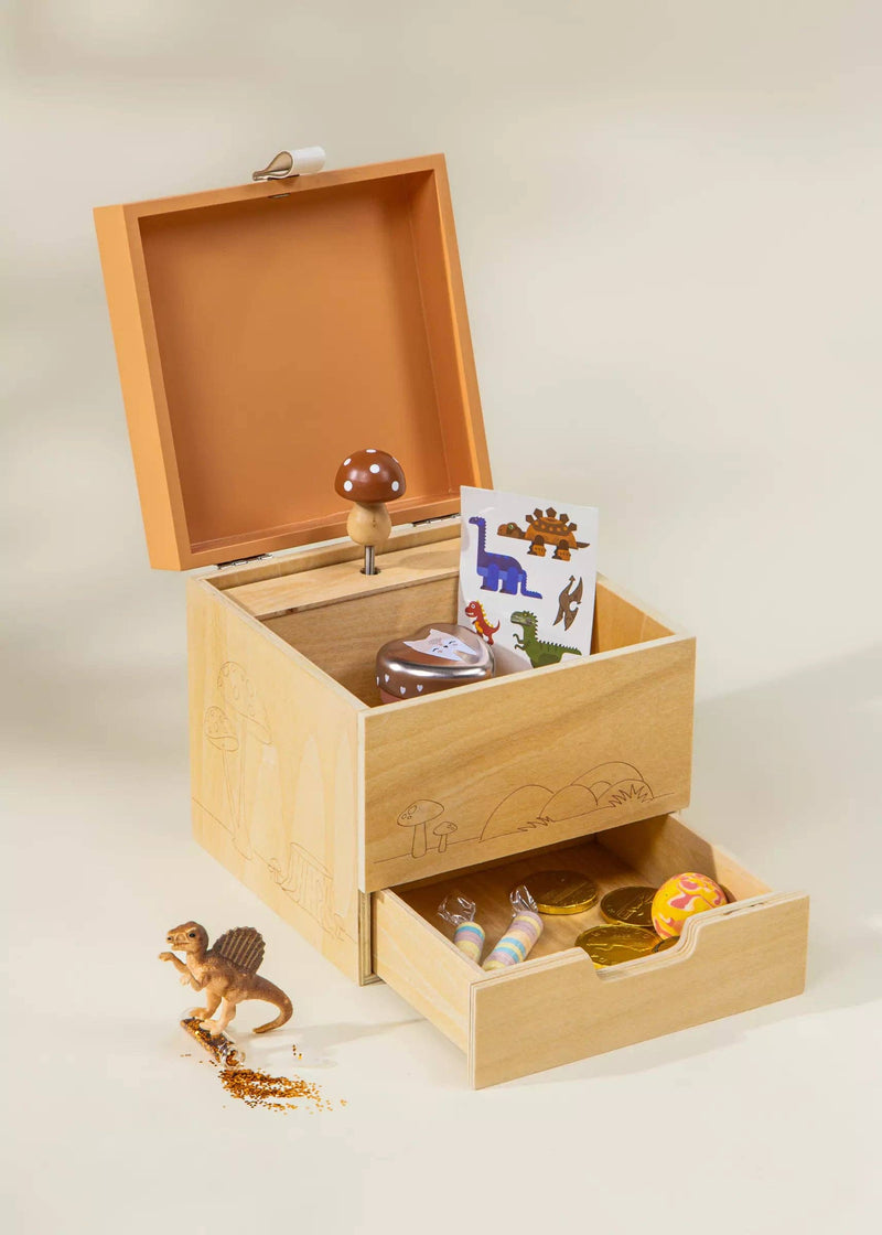 Coco Village - Wooden Musical Souvenir Box - Nature  - Home & Well