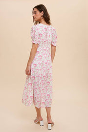 In Loom - SWEETHEART NECKLINE MIDI DRESS - Home & Well
