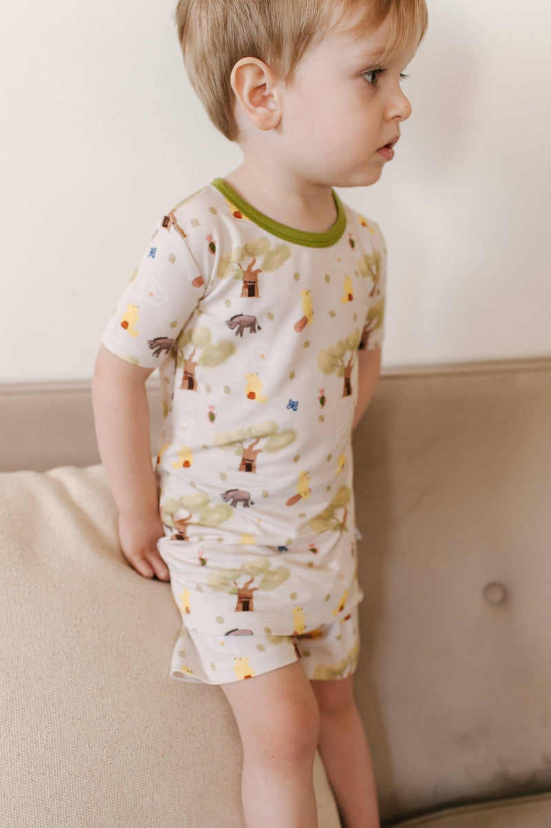 Stay Dreamy - Rumbly Tumbly (Winnie The Pooh) Bamboo Short and T-Shirt Pj Set - Home & Well