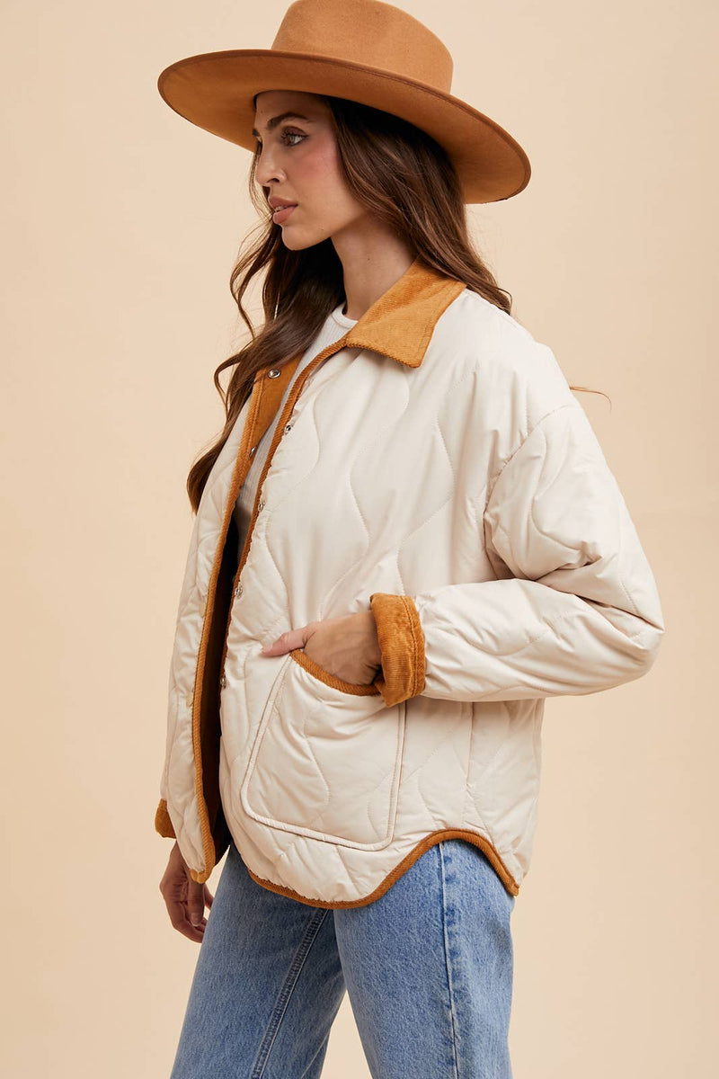 In Loom - REVERSIBLE QUILTED JACKET - Home & Well