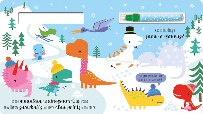Dinosaur Magic Water Pen - Home & Well colouring book