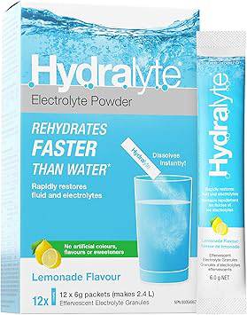 HYDRALYTE Electrolyte Granules- Lemonade - 12 Pk - Home & Well 