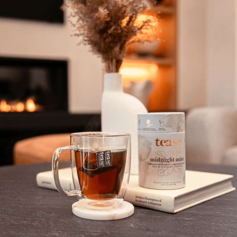 Tease | Wellness Tea Blends + Accessories - Midnight Mint | All Natural Biodegradable, Organic Tea Blend - Home & Well 