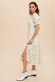 In Loom - SWEETHEART NECKLINE MIDI DRESS - Home & Well
