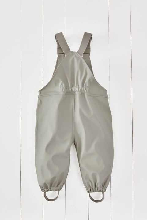 Grass & Air - Geothermal Grey Kids Waterproof Rain Dungarees